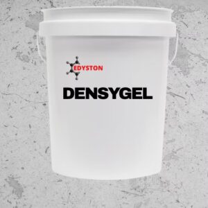 Industrial bucket featuring Densygel branding.