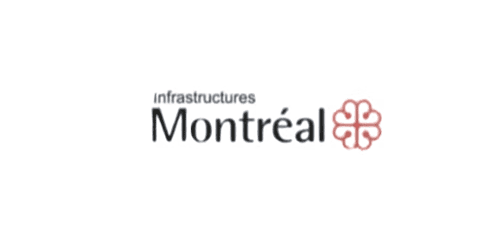 Logo of Montréal infrastructures with symbol