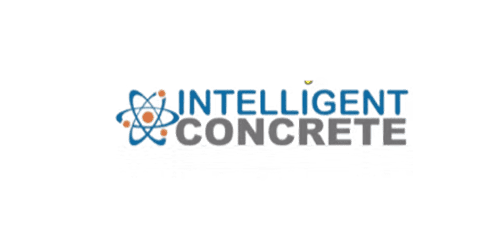 Concrete company logo with blue text