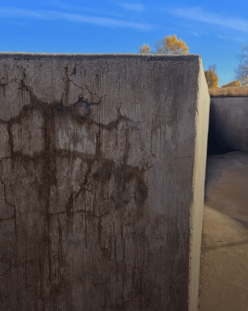 Close-up of textured concrete surface