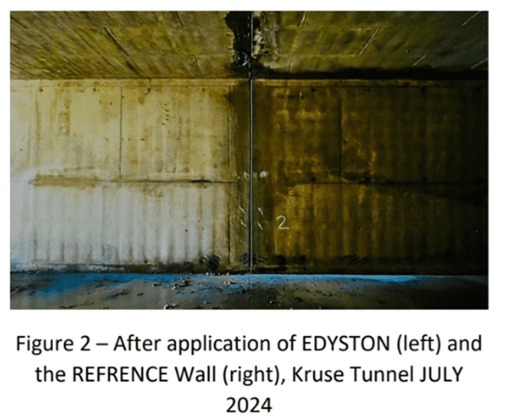 Empty concrete road stretching into the horizon on a cloudy day.