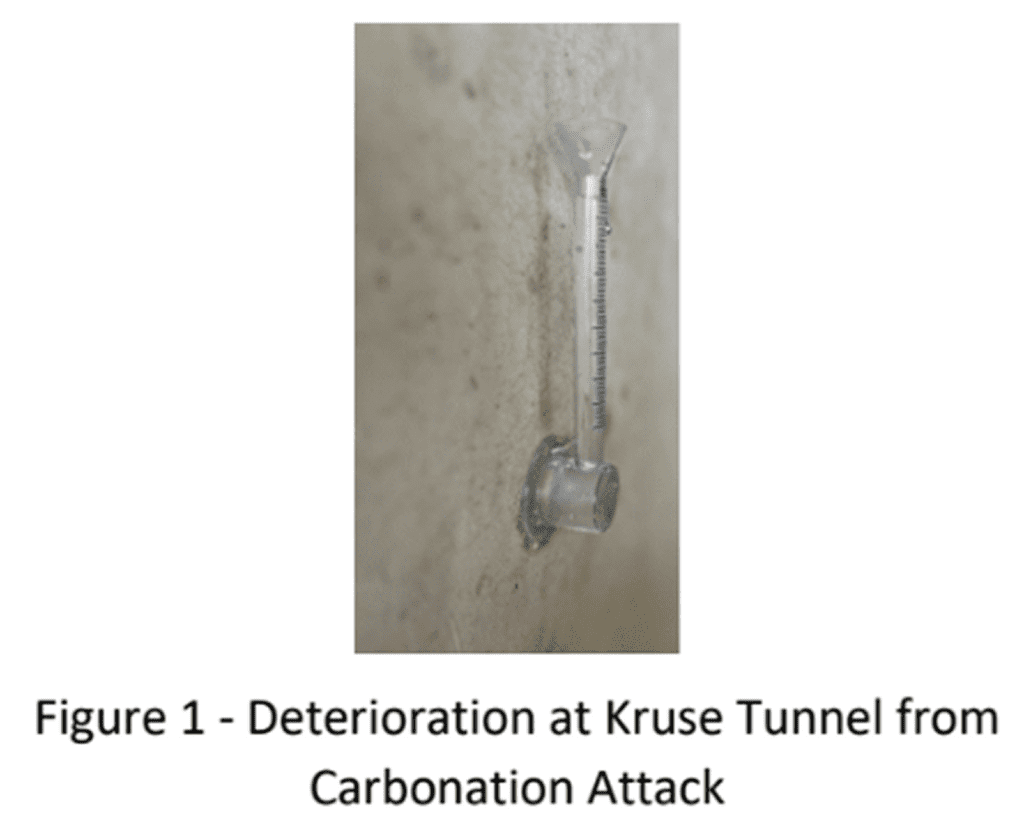 Empty concrete road stretching into the horizon on a cloudy day.
